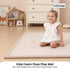 Kitchee Kids Foam Floor Play Mat 200x200cm – Padded Thick Soft Tatami Style Cream