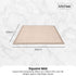 Kitchee Kids Foam Floor Play Mat 200x200cm – Padded Thick Soft Tatami Style Cream