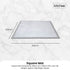 Kitchee Kids Foam Floor Play Mat 200x200cm – Padded Thick Soft Tatami Style Grey