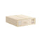 1x  Foldable Bed Sheet Storage Box - Linen and Closet Organiser Beige