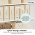 1x  Foldable Bed Sheet Storage Box - Linen and Closet Organiser Beige