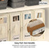 1x  Foldable Bed Sheet Storage Box - Linen and Closet Organiser Beige