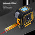 40m Digital Laser Tape Measure + 5m Steel Tape – 3-in-1 Cross Marking