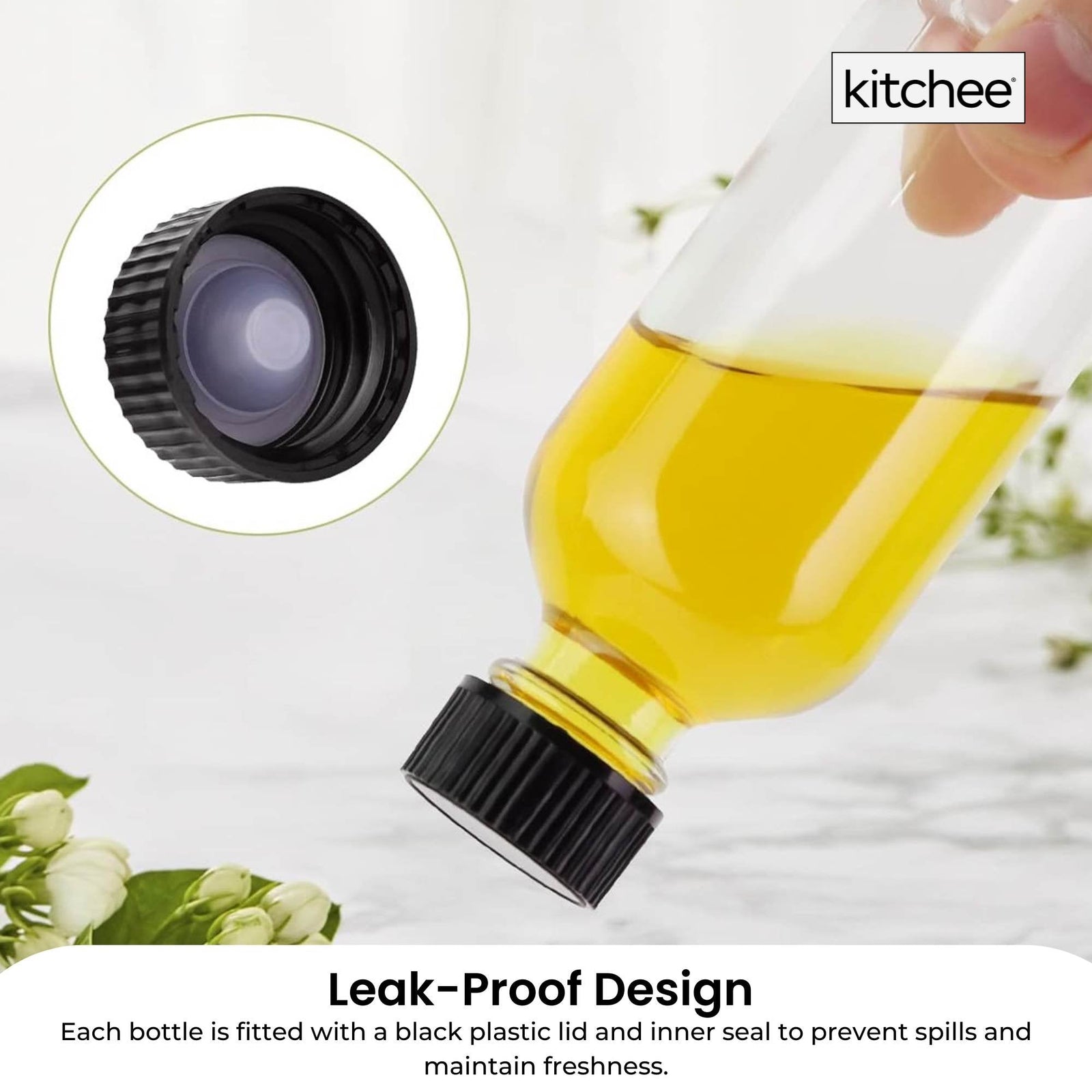 12x 60ml Small Glass Bottles + Lids Funnels Brush Labels Pen