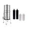 23L Gravity Benchtop Water Filter System with Gauge - Stainless Steel