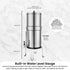 23L Gravity Benchtop Water Filter System with Gauge - Stainless Steel