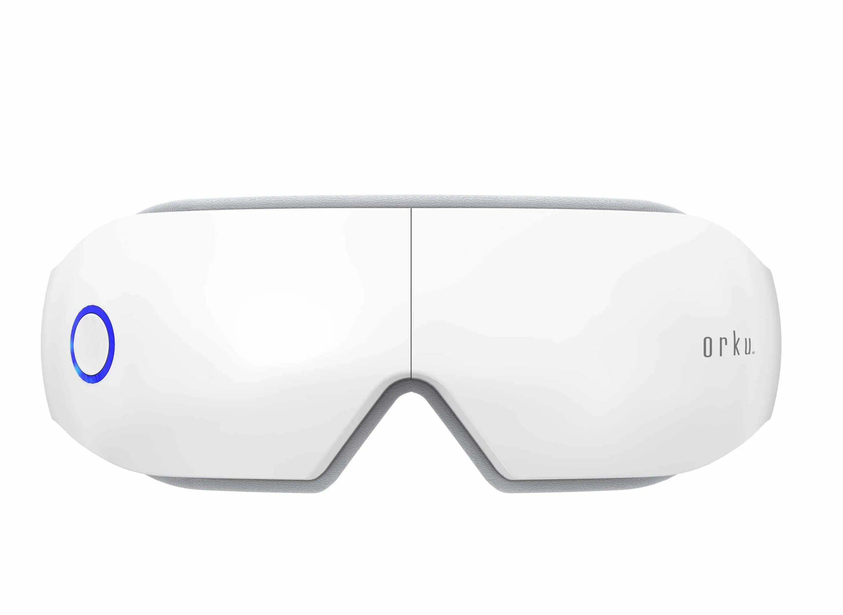 Rechargeable Eye Massager - Heat Compression Vibration Bluetooth White