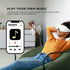 Rechargeable Eye Massager - Heat Compression Vibration Bluetooth White