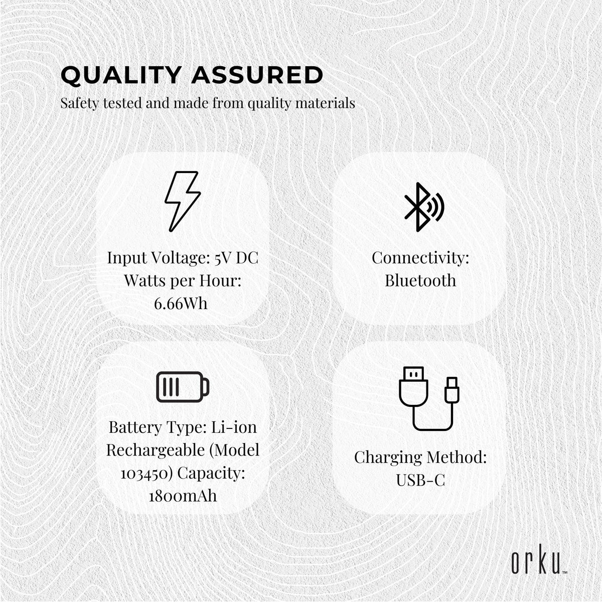 Rechargeable Eye Massager - Heat Compression Vibration Bluetooth White