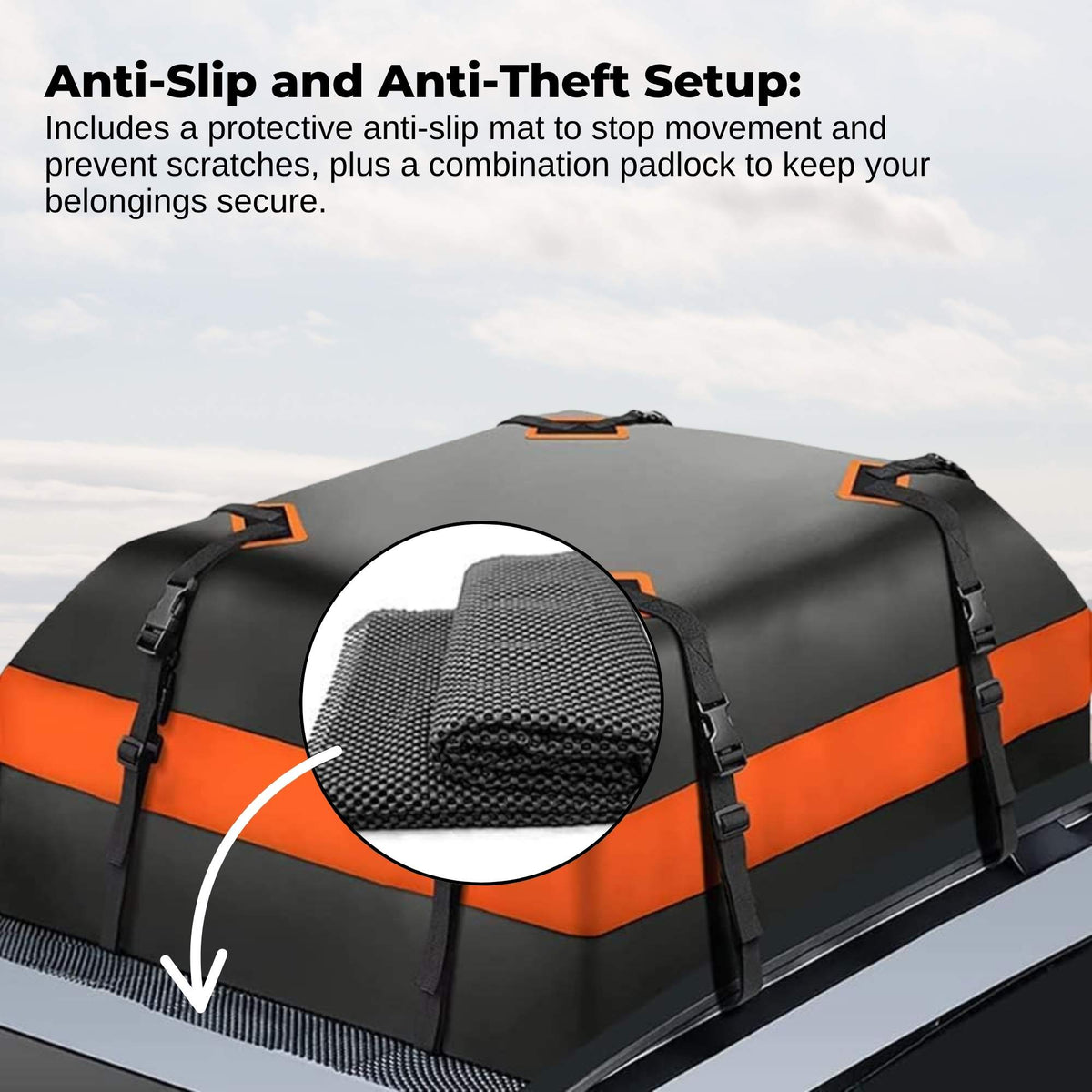 428L Car Rooftop Storage Carrier - Soft-Shell Waterproof Roof Bag