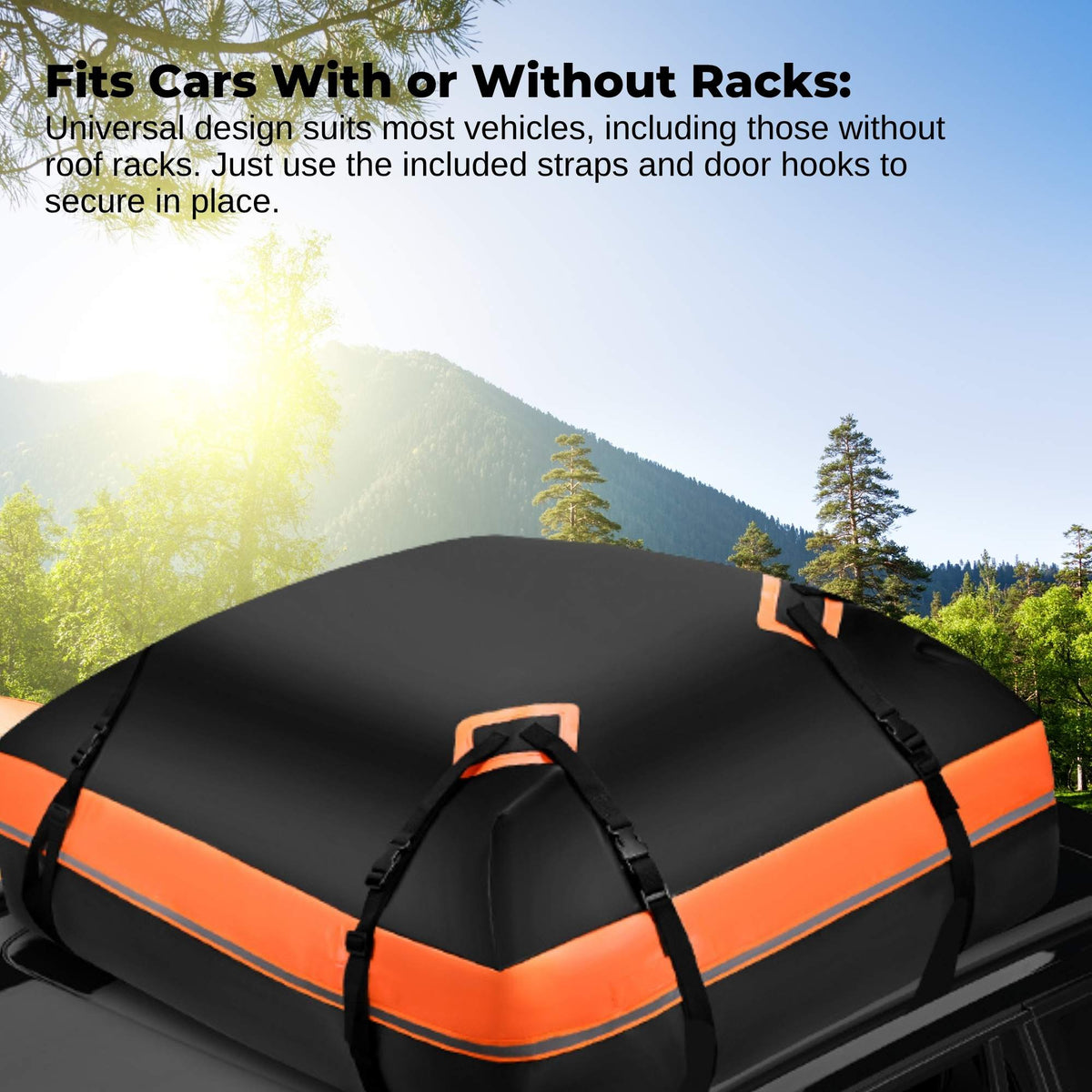 428L Car Rooftop Storage Carrier - Soft-Shell Waterproof Roof Bag