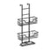 3 Tier Shower Caddy Over Door Bathroom Hanging Shelf Storage Rack Black