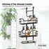 3 Tier Shower Caddy Over Door Bathroom Hanging Shelf Storage Rack Black