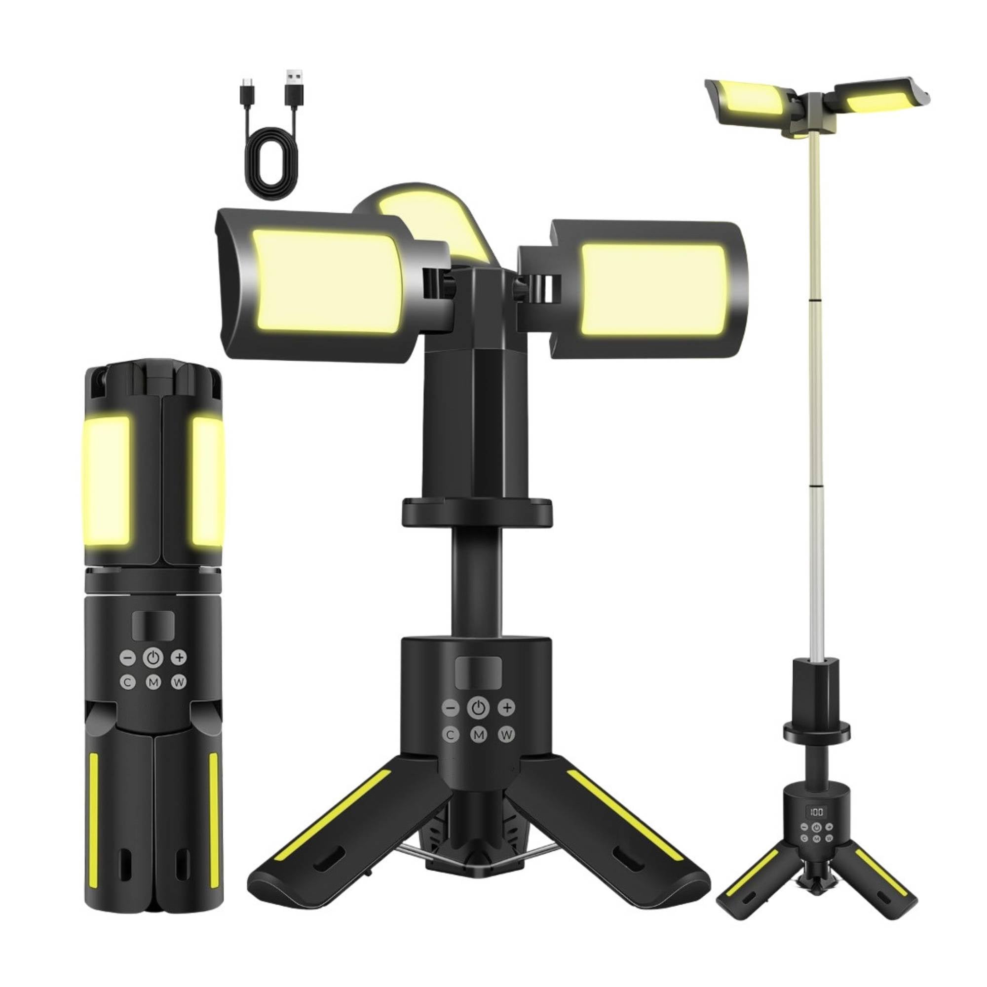 Rechargeable Telescopic Camping Light - Outdoor LED 20W Lantern