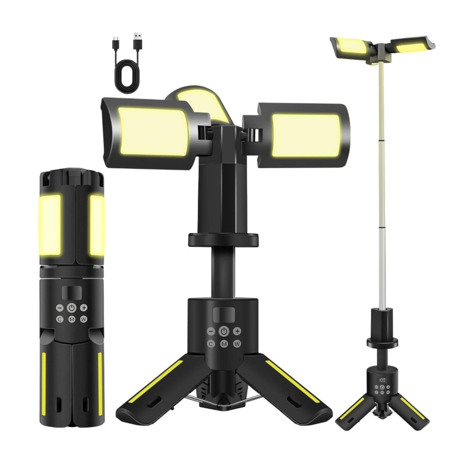Rechargeable Telescopic Camping Light - Outdoor LED 20W Lantern