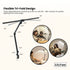 Tri-Fold LED Desk Lamp with Clamp - Swinging Arm Eye-Care Dimmable Light