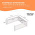 Rooster Farms 1.15m PVC Dog Play Pen Extension for Whelping Box 3 Side Enclosure