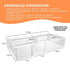 Rooster Farms 2.96m x 1.48m PVC Dog Whelping Box + Playpen Kit - Anti-Crush Rail