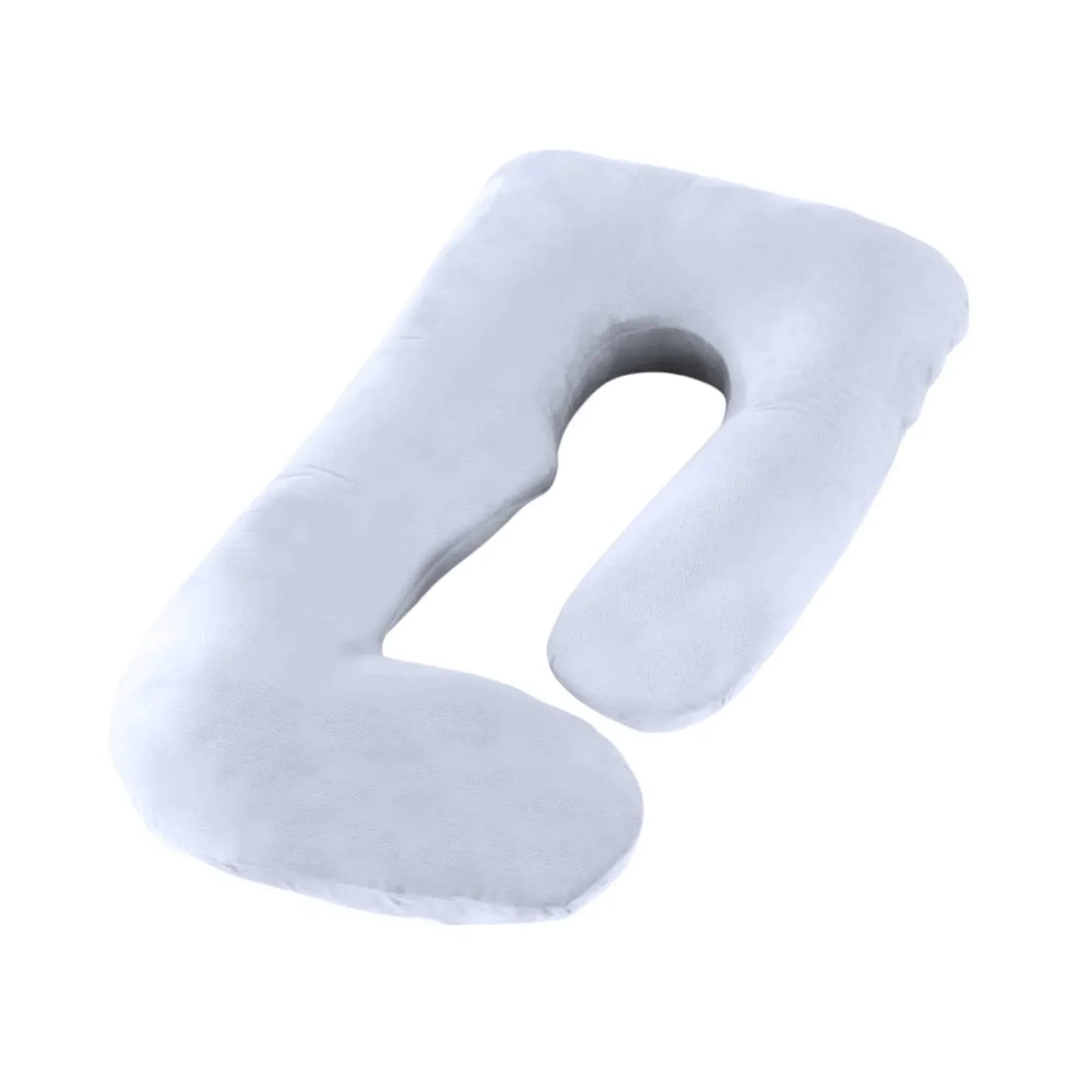 Maternity Pregnancy Pillow - J-Shape Full Length for Side Sleepers Grey