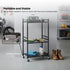 Tooleroo Garden Tool Organiser Rack - Rolling Storage Trolley for Yard Garage