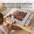 Puzzle Board 1000 pcs - Felt Tilting Portable Cover + Drawers Silver