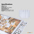 Puzzle Board 1000 pcs - Felt Tilting Portable Cover + Drawers Silver