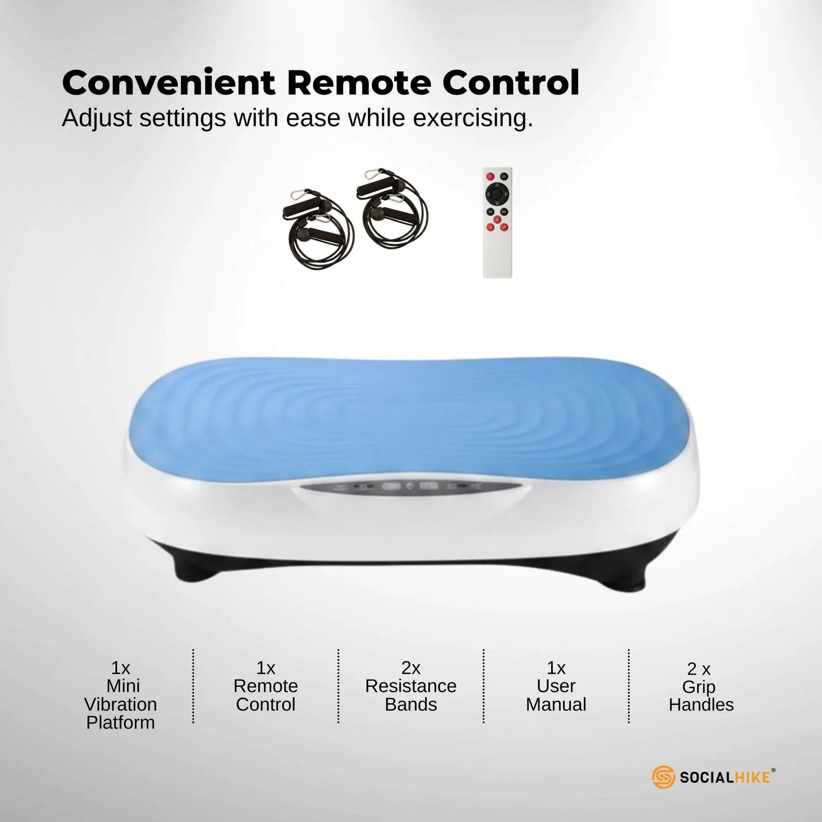 55cm Vibration Plate Machine Full Body Exercise Platform 200W Blue
