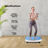 Social Hike 55cm Vibration Plate Machine Full Body Exercise Platform 200W Blue