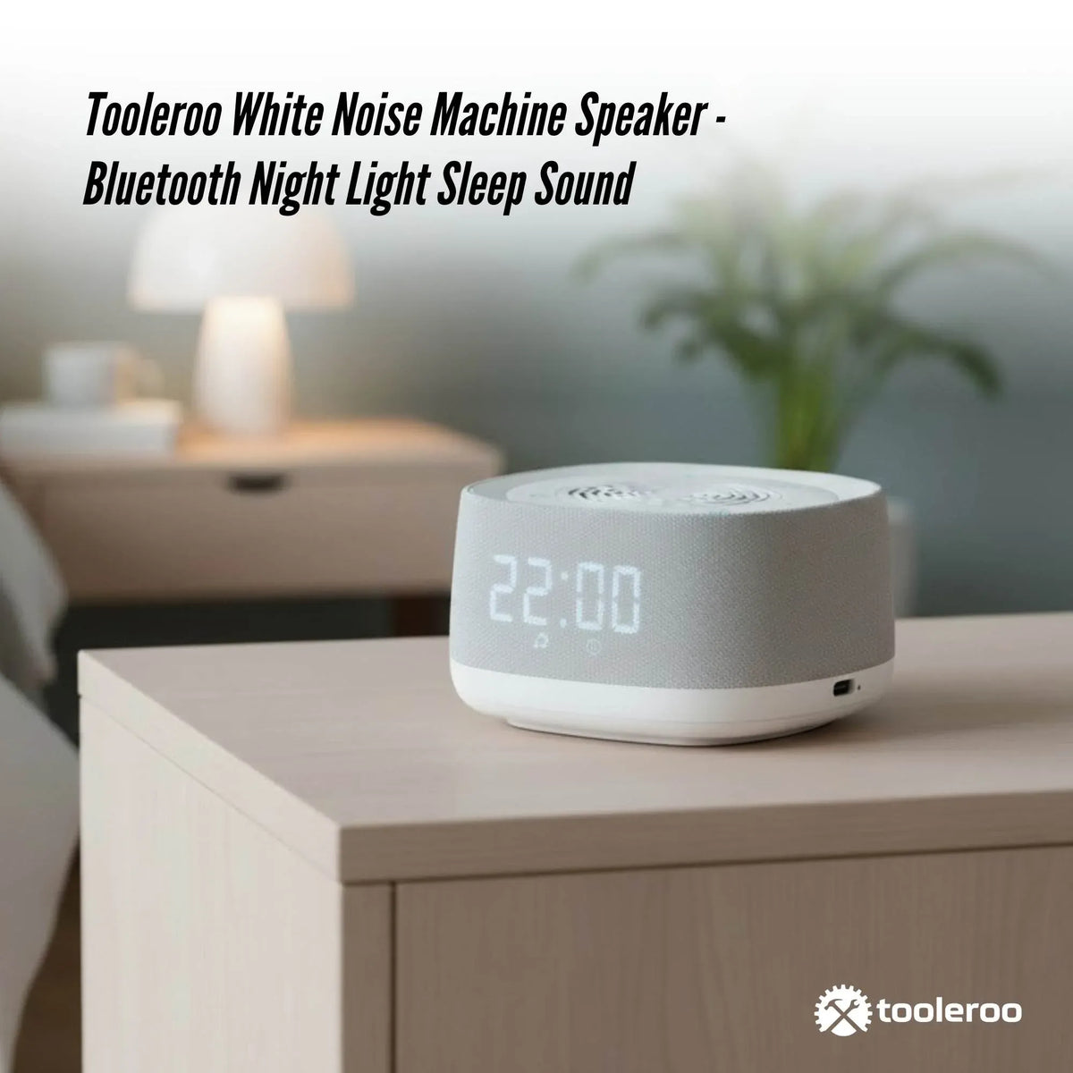 White Noise Machine Speaker - Bluetooth Night Light Sleep Sound