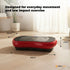 Social Hike 68cm Vibration Plate Machine Full Body Workout Platform Red