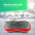Social Hike Red Vibration Machine Platform - Exercise Plate Whole Body Workout