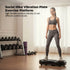 Social Hike 68cm Vibration Plate Machine Full Body Workout Platform Black