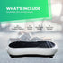 Social Hike White Vibration Machine Platform - Exercise Plate Whole Body Workout