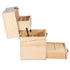 59 Slot Essential Oil Storage Box 3 Tier Pine Wood Organiser with Drawer