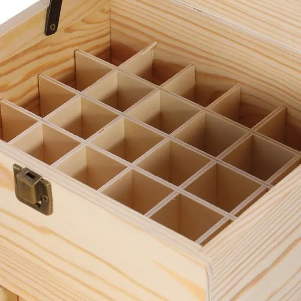 59 Essential Oil Bottle Storage Box - Wooden 3 Tier Aromatherapy Organiser