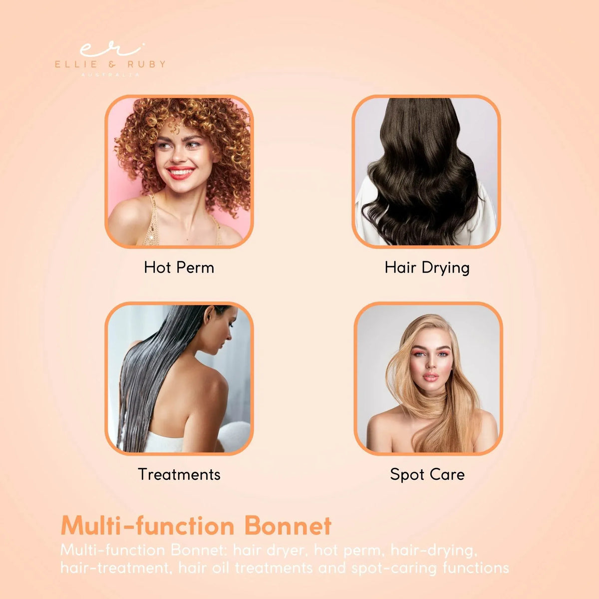 Free Standing Hair Dryer Hood - Adjustable Salon Hairdryer