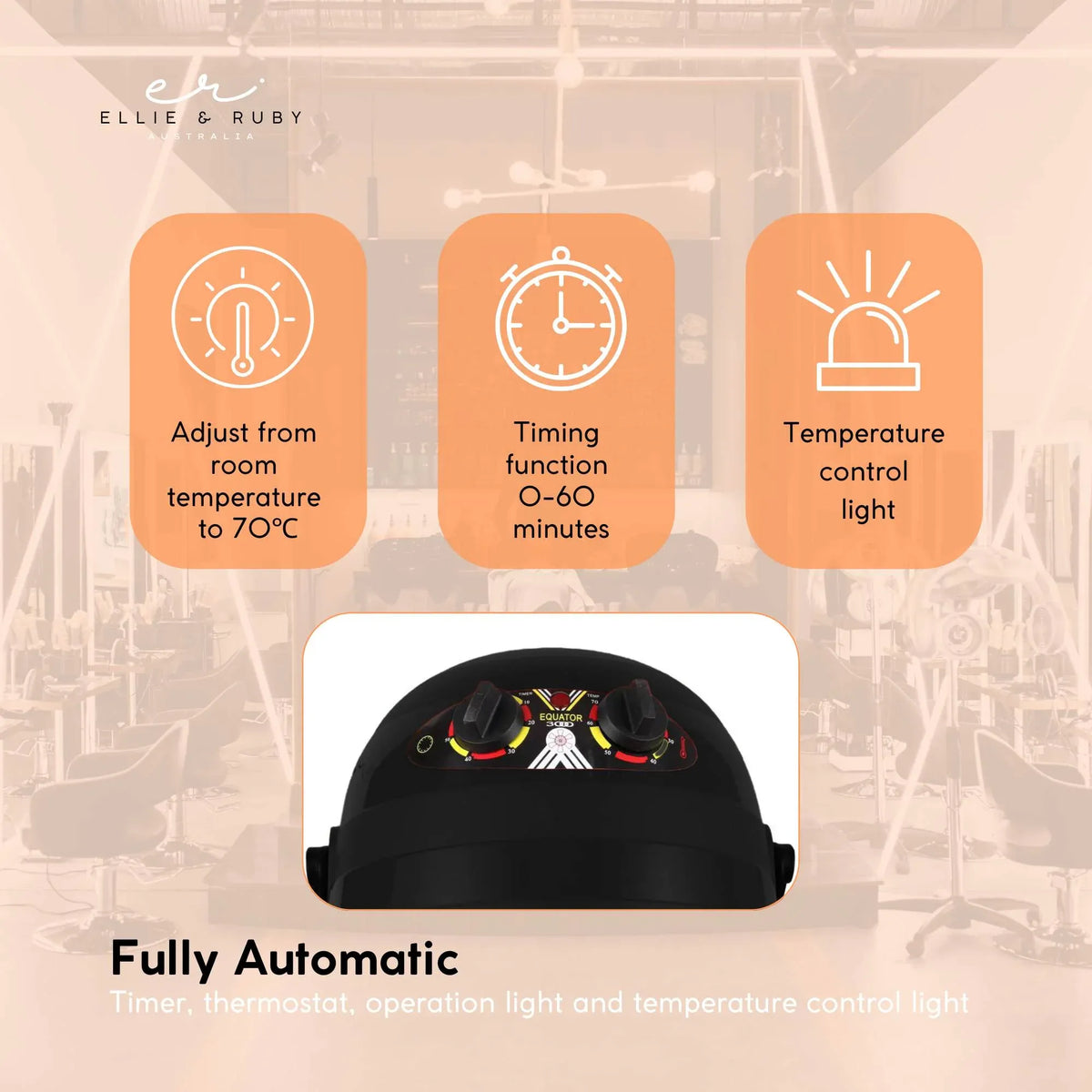 Free Standing Hair Dryer Hood - Adjustable Salon Hairdryer