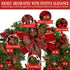 Christabelle Stunning 71cm Christmas Wreath Lush Red Baubles Berries Pine Cones and Bow Front Door Decoration