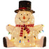 Christabelle 82cm Sitting Snowman Christmas Display with Lights