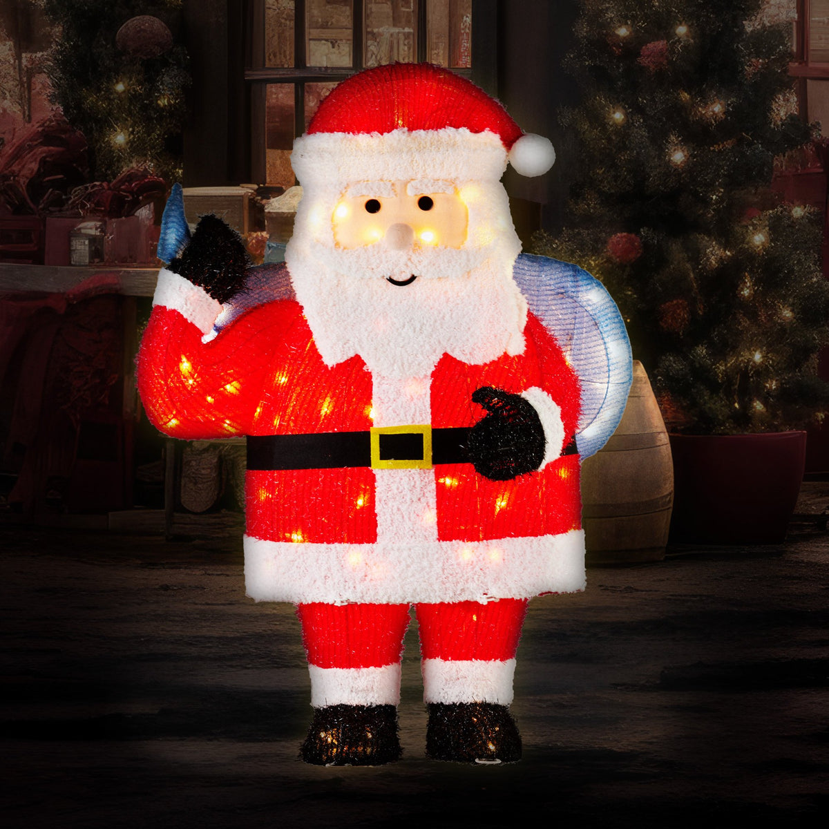 Christabelle 81cm Christmas Santa Display with Lights