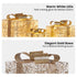 Christabelle Set of 3 Battery Operated Golden Christmas Gift Boxes w/Warm White LED Lights Indoor Decorative Holiday