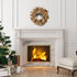 Christabelle 61cm Snowy Christmas Wreath Bedford with LED Lights Front Door Decoration Ornament