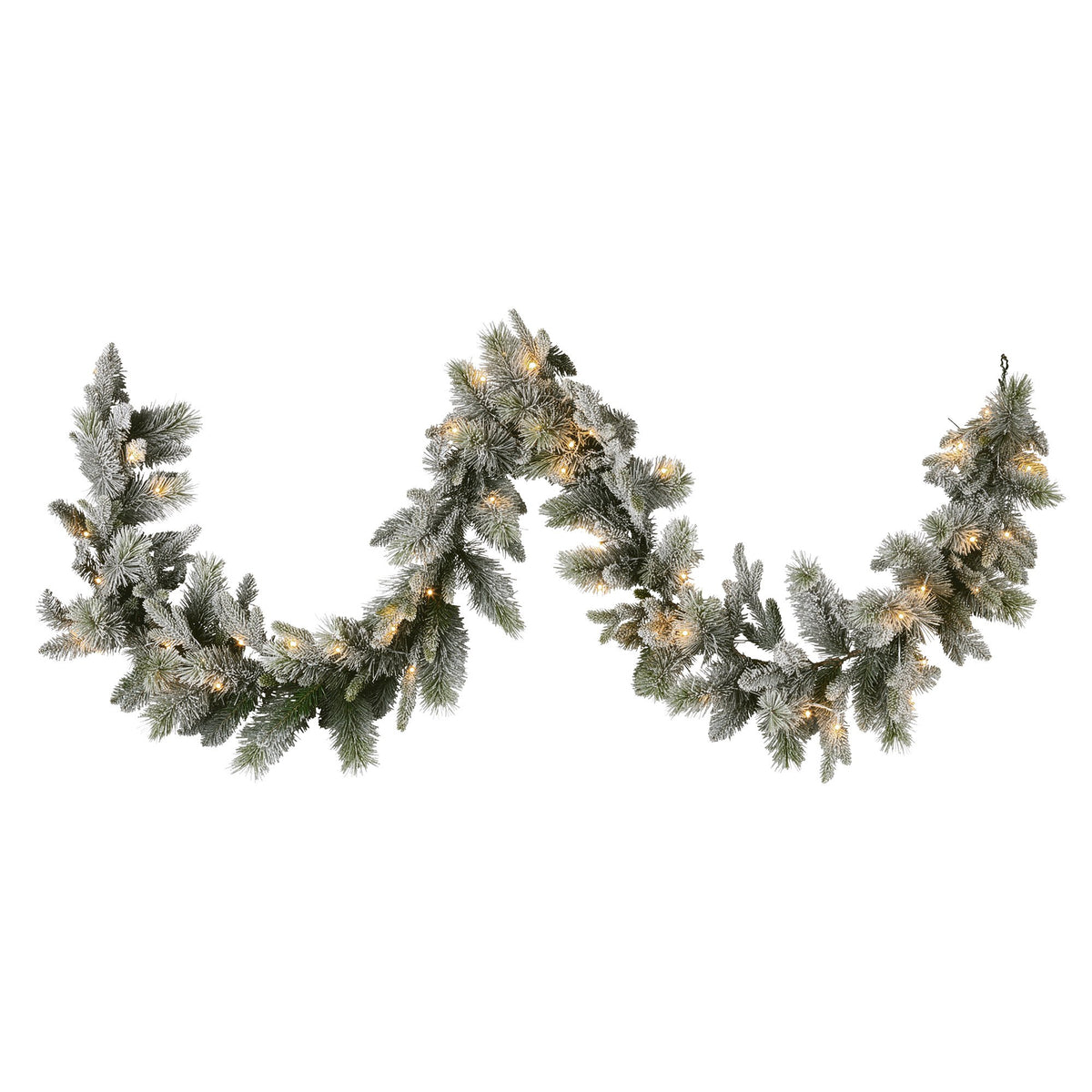 Christabelle 2.7m Christmas Garland Snowy with LED Lights Stamford Spruce Tree Decoration Ornament