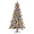 Christabelle Snowy Stamford Spruce 2.3m 7.5ft Christmas Tree Multi Functional White Coloured LED Lights & Foot Pedal