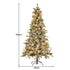 Christabelle Snowy Stamford Spruce 2.3m 7.5ft Christmas Tree Multi Functional White Coloured LED Lights & Foot Pedal