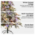 Christabelle Snowy Stamford Spruce 2.3m 7.5ft Christmas Tree Multi Functional White Coloured LED Lights & Foot Pedal