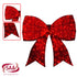 Christabelle Christmas Display Bow 91cm with LED and Twinkle Lights 5 Functions Christmas Festive Decorations Display Big Wired Bow