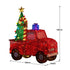 1.4m Christmas Tree Truck Indoor Outdoor Display Decoration LED Lights Front Yard Lawn Statue Ornament