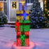 190cm 4-piece Gift Stack Box Christmas Decor Bows Led Lights Xmas