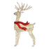 Christabelle Large 1.5m Christmas Reindeer Outdoor Indoor Light-Up Display Decoration Lawn Statue LED Lights Red Bow